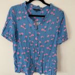 Velvet Heart flower blouse size small NWOT Photo 2