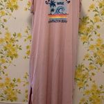 California Huntington Beach graphic Tee maxi dress size 2X Pink Photo 0