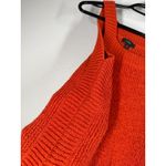 J.Crew Orange Chunky Knit Tank Top Womens Sz S Fall Autumn Pumpkin High Neck Photo 1