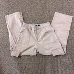 Hollister Khaki High Rise Cargo Utility Pants Y2K Neutral Baggy Fit Size 12R W31 Photo 1