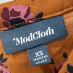 Modcloth Orange Pink Floral Keyhole Neck Tank Top Women’s Size XS Photo 2