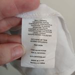 Hint of Mint  Blue White Geometric Lace Trim Dress Women's Size L Photo 5