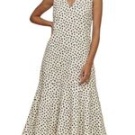 Hunter Bell Sleeveless Jensen Midi Dress Cream Black Size XS Photo 9