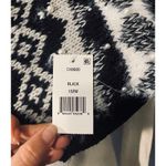 Cejon Knitted Black & White Pearl Detail Blanket Knit Warm Scarf Women Photo 5