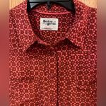 Holding Horses  x Anthropologie Red Sammie Printed Button Down Shirt Blouse‎ Sz 2 Photo 7