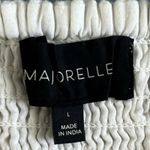 Majorelle  Michelle Star Multi Embroidered White Cutout Linen Blend Mini Dress Photo 4