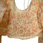 Free People Womens M Another Life Print Crop Top in Honey Combo NEW Photo 6