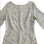 Old Navy  Dress Light Gray Textured Scoop Neck 3/4 Sleeve Shift Dress Large NEW Photo 8