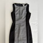 H&M houndstooth color block sleeveless sheath dress size 6 Photo 2