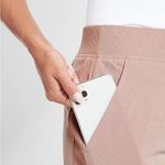 Athleta  Brooklyn Textured Ankle Pants Sz 10 Grain Camo Mocha Latte Photo 7