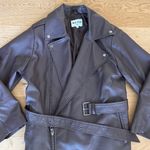 NA-KD  Pu Trench Coat Biker Size EU36 Brown Photo 1