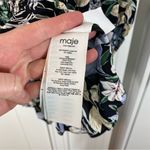 Maje Womens Jungle Print Top Blouse Size 1 Small Smock Balloon Sleeve Peasant Photo 4