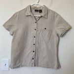 Patagonia  Women’s Hemp Short Sleeve Button Down Shirt Hemp Neutral Sz Medium Photo 0