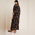 Anthropologie bel Kazan black speckled abstract floral duster kimono Orange Size undefined Photo 2