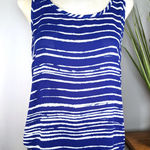 Olive & Oak  size medium Navy and White Striped Top Photo 0