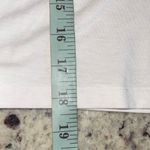 Lululemon  Womens Round Neck Cotton Athletic Active Cropped Tank Top White Size 4 Photo 4