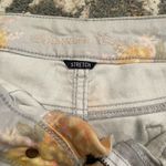 American Eagle  Floral Micro Shorts size 6 Light Blue Yellow Flower Print Stretch Photo 3