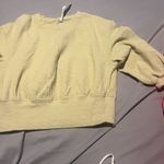 Lululemon Textured Crewneck Pullover Color is a Dew Green Size 4 Photo 7