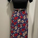 VTG NWT 90s Sag Harbor Cottagecore Purple Blue Floral Button Photo 0