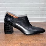 Vionic  Linda Heeled Shortie with Arch Support Croc Leather Side Zip Booties Photo 8