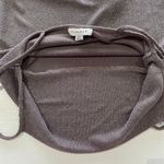 Topshop Metallic Foil Spaghetti Strap Bodycon Mini Dress Grey Silver Size 2 Photo 12