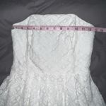 Lilly Pulitzer CAITLIN WOMENS DRESS WHITE XO LACE STRAPLESS SIZE 0 MINI BONEIN Photo 8