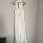 Abercrombie & Fitch  White Plunge Halter Maxi Dress Size XXS Photo 7