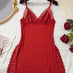 Boutique Women's Contrast Lace Bow Front Split Backless Cami Nightdress,  Photo 1