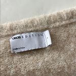 ASOS Cream Boxy Thick V Neck Sweater Jumper Size S Photo 4