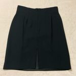 Kenar VTG Skirt Womens 14 Black A-Line Back Slit Lined Knee Length Office Glam Photo 7