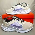 Nike Quest 5 Ivory Purple Athletic Running Shoes Women's Size 11 NEW Photo 0