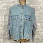 Tea & Cup  Denim Shirt Jacket Photo 0
