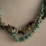 Vintage Native American Navajo Turquoise chunk Bead multi strand Necklace 21” Blue Photo 12