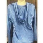 Under Armour Women's Tech Twist Long Sleeve Hooded Henley V- Neck Blue Size SM Photo 1