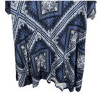 American Rag Blue Paisley Bandana Print Swing Boho Tunic Top Size 1X NWT Photo 5