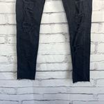 MNG Jeans Cropped Black Jeans Mid Rise Distressed Size 1 Y2K Streetwear Vintage Photo 3