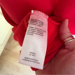 Tibi Red Open Back Sweatshirt Midi Dress Size Extra Small Photo 5