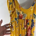 Dolce & Gabbana  Dress IT 42 / US 6 Yellow Floral Cold Shoulder Vintage Y2K Photo 10