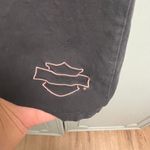 Harley Davidson  Size Medium Womens Black Tank Embroidered Paisley Biker Photo 2