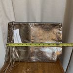 Rebecca Minkoff NWT LimeLife By Alcone Metallic Wristlet Pouch Envelope Purse Photo 4