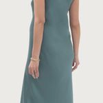Hatch NWT  The Harlow midi Dress formal MINERAL GREEN SZ1 bust34 Photo 2
