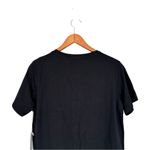 Joie J by  Black T-Shirt with Rhinestone Trim Hem size Small Short Sleeve NWT Photo 5