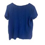 Pilcro and the Letterpress Pilcro 100% cotton blue short sleeve vneck XL Photo 4