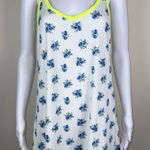 White Birch White‎ Birch White Floral Scoop Neck Cami w Neon Trim Photo 0