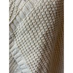 Ann Taylor  Loft Knit Sweater size Large Womens Poncho Lagenlook gold Metallic Photo 6