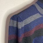 Lauren Ralph Lauren shimmering colorblock striped mockneck sweater size L Blue Size L Photo 4