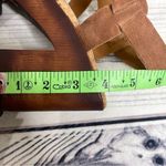 Kork-Ease KORKS Wendy Taupe Rust Fur Suede Combo Fabric Platform Sandals 9 Photo 6