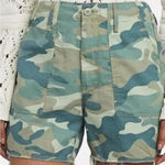 MOTHER Shaker Chop Camo Shorts Sz. 27 Green Photo 0