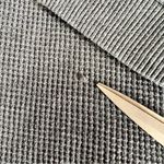 Victoria's Secret Vintage Pajamas Womens Large Gray Waffle Y2K 90s Thermal Shirt Photo 5