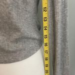 Wild Fable NWT Ruched Drawstring Blouse Heather Gray Long Sleeve Fitted Top New Photo 7